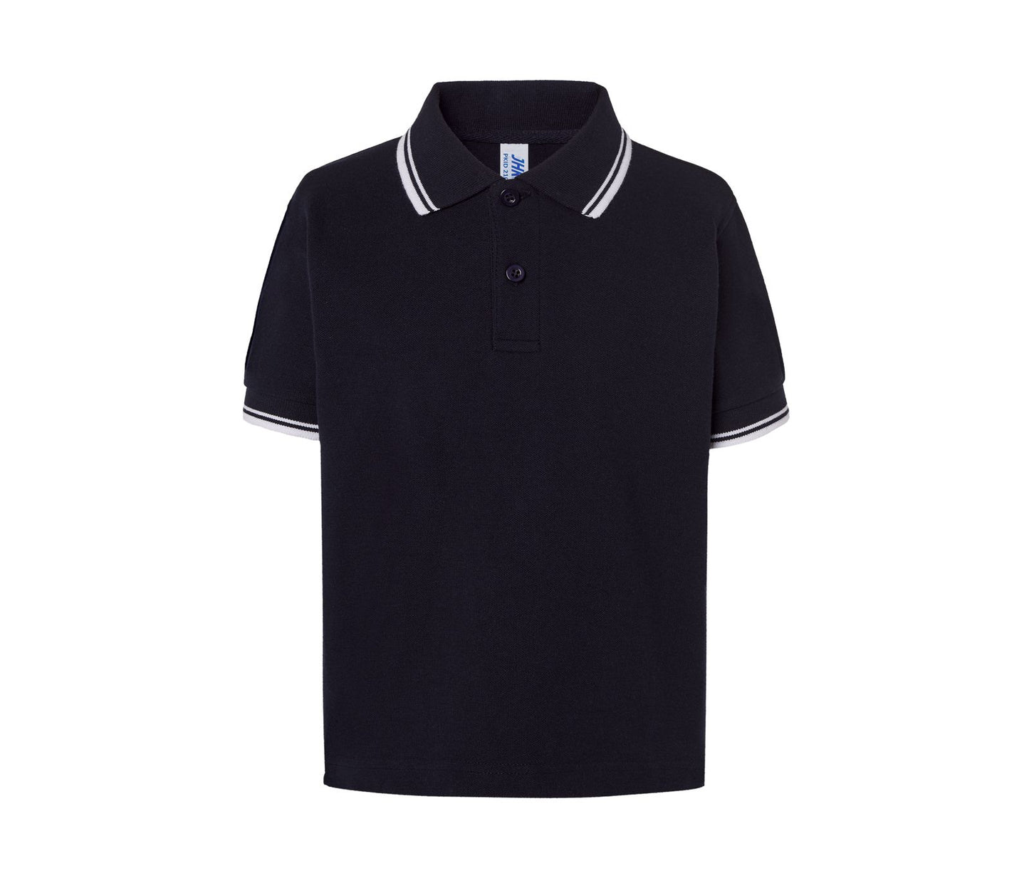 Polo enfant contrasté
