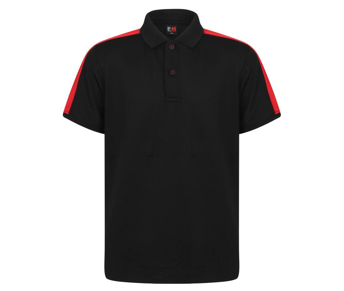 Children's contrast stretch polo shirt