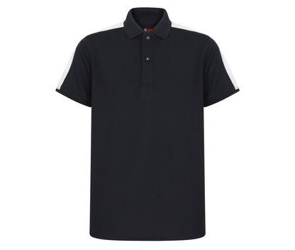 Children's contrast stretch polo shirt