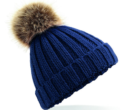 Children's hat with pompom